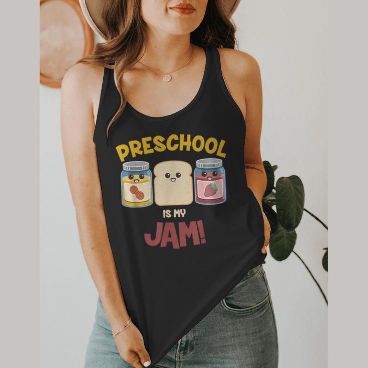 Preschool Is My Jam Teacher Shirt Flowy Tank, funny design Preschool Is My Jam Teacher Shirt Flowy Tank, funny design