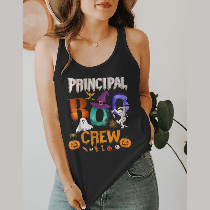 Principal Boo Crew Teacher Student Halloween Costume For Men Women Kids Flowy Tank, funny design