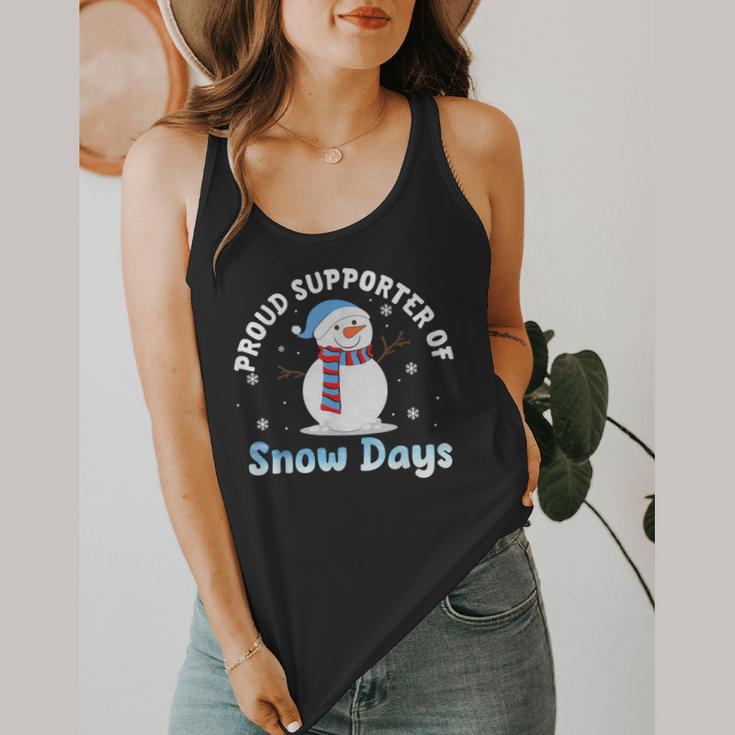 Proud Supporter Of Snow Days Teacher Flowy Tank, funny design Proud Supporter Of Snow Days Teacher Flowy Tank, funny design
