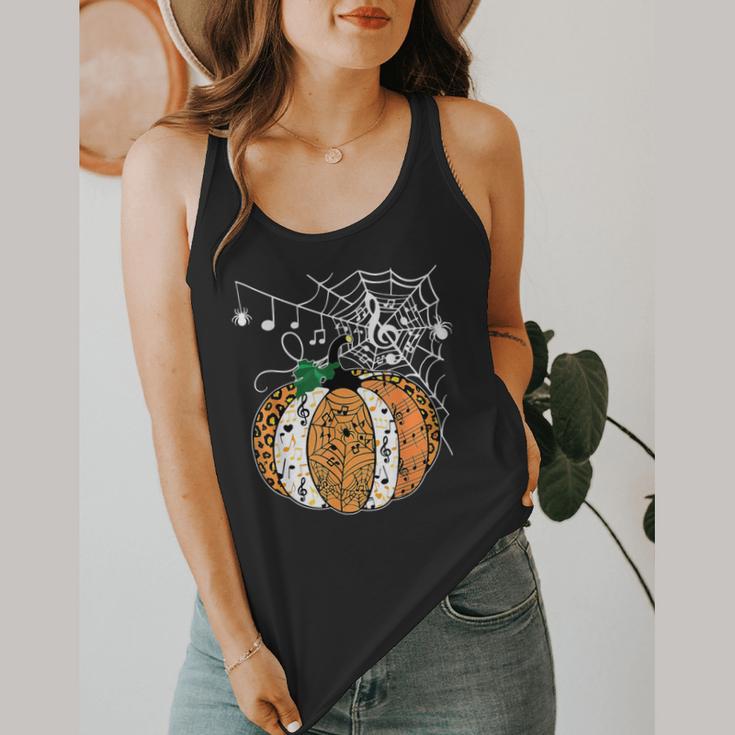 Pumpkin Music Teacher Halloween Fall Music Notes Autumn Flowy Tank, funny design Pumpkin Music Teacher Halloween Fall Music Notes Autumn Flowy Tank, funny design