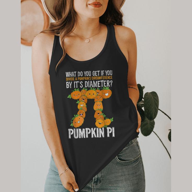 Pumpkin Pi Math Teacher Halloween Geometry Flowy Tank, funny design Pumpkin Pi Math Teacher Halloween Geometry Flowy Tank, funny design