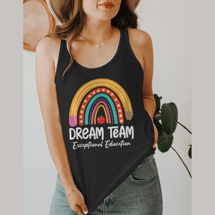 Rainbow Pencil Dream Exceptional Education Team SPED Teacher Flowy Tank, funny design