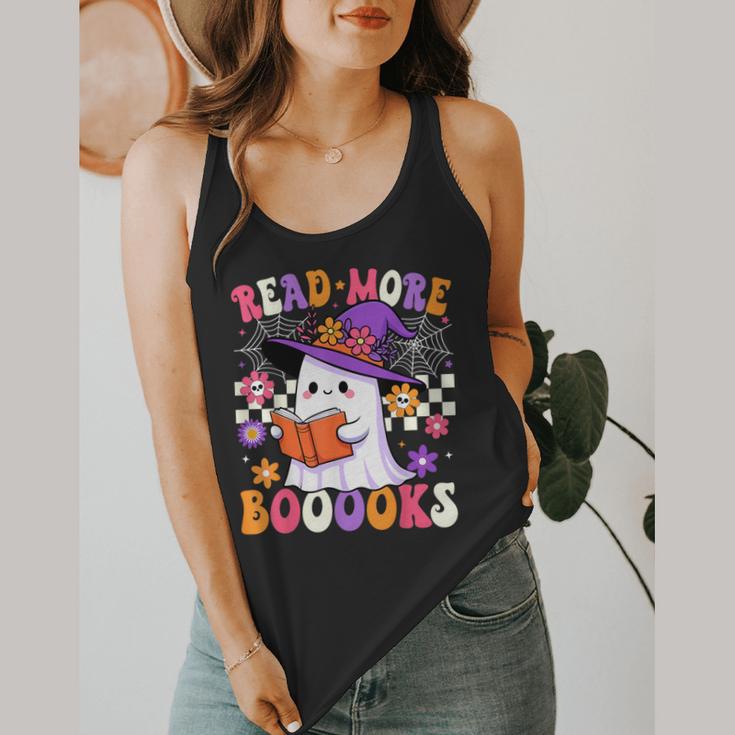 Read More Books Ghost Reading Book Teacher Halloween Flowy Tank, funny design Read More Books Ghost Reading Book Teacher Halloween Flowy Tank, funny design
