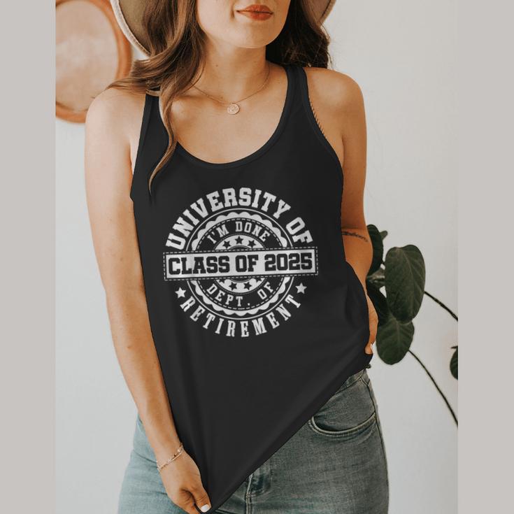 Retired 2025 For Teacher Retirement University Of I'm Done Flowy Tank, funny design Retired 2025 For Teacher Retirement University Of I'm Done Flowy Tank, funny design
