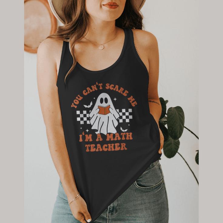 Retro You Can't Scare Me I'm A Math Teacher Cute Ghost Women Flowy Tank, funny design Retro You Can't Scare Me I'm A Math Teacher Cute Ghost Women Flowy Tank, funny design