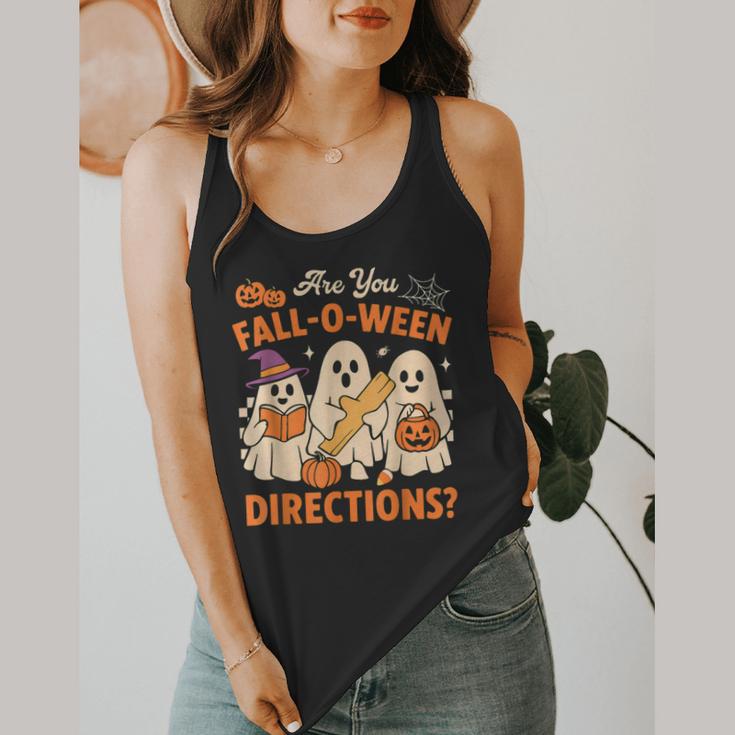 Retro Are You Fall O Ween Directions Ghost Teacher Spooky Flowy Tank, funny design Retro Are You Fall O Ween Directions Ghost Teacher Spooky Flowy Tank, funny design