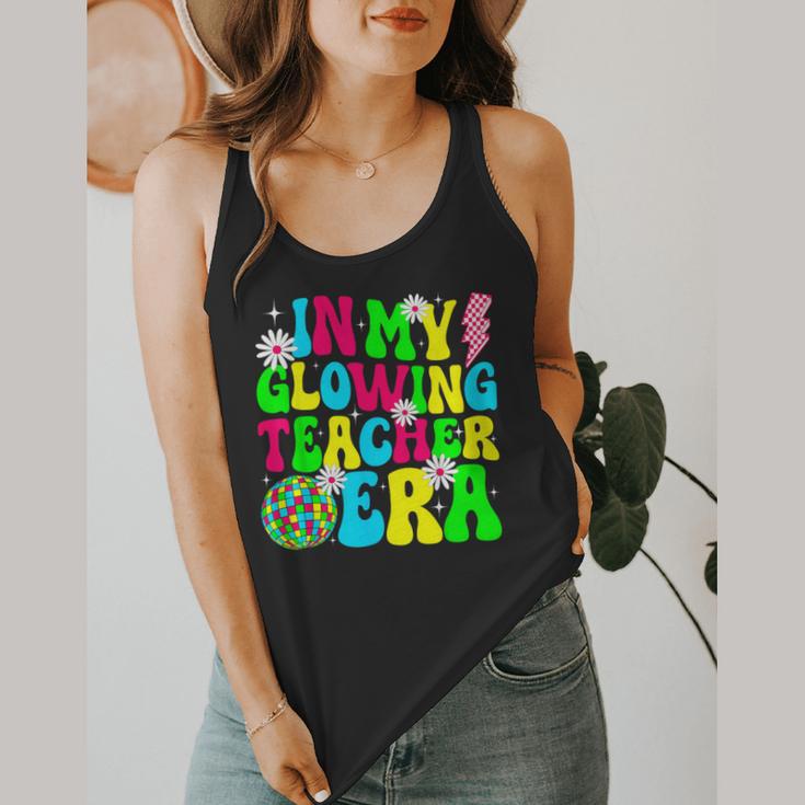 Retro Groovy In My Glowing Teacher Era Happy Teacher's Day Flowy Tank, funny design Retro Groovy In My Glowing Teacher Era Happy Teacher's Day Flowy Tank, funny design