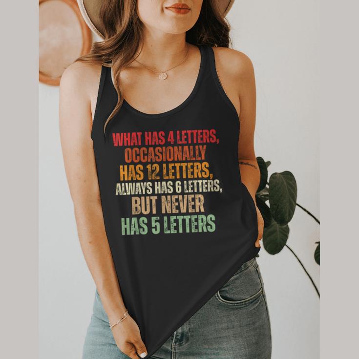 Riddle Wordplay Joke For Grammar Nerds And Teachers Flowy Tank, funny design