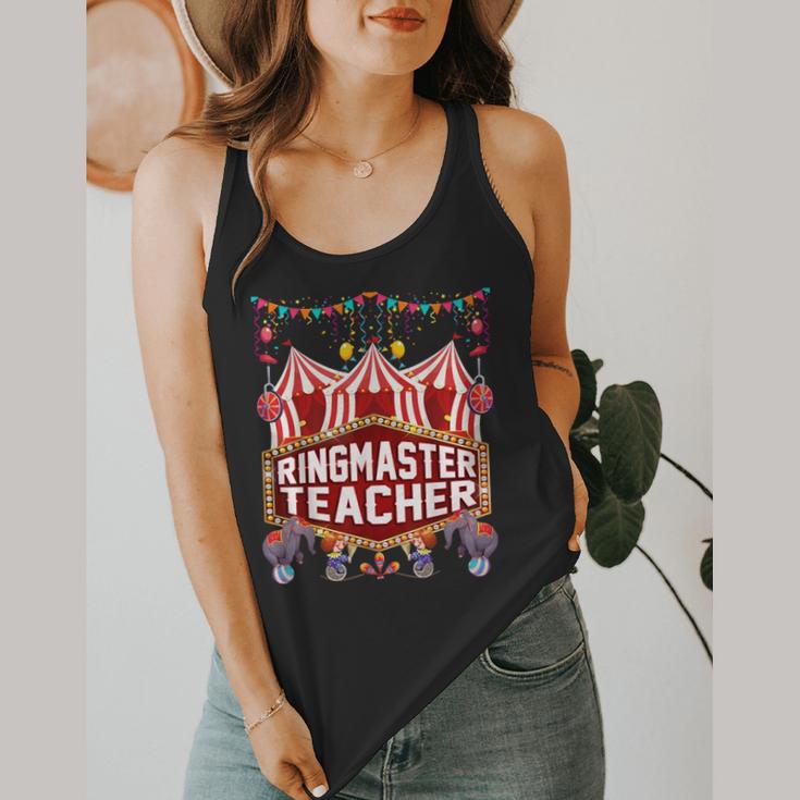 Ringmaster Teacher Costume – Carnival Birthday Style Flowy Tank, funny design Ringmaster Teacher Costume – Carnival Birthday Style Flowy Tank, funny design