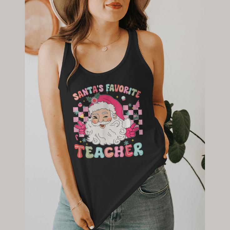 Santa Favorite Teacher Shirt Teacher Christmas Flowy Tank, funny design Santa Favorite Teacher Shirt Teacher Christmas Flowy Tank, funny design