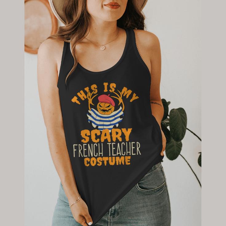 This Is My Scary French Teacher Costume Halloween Flowy Tank, funny design This Is My Scary French Teacher Costume Halloween Flowy Tank, funny design