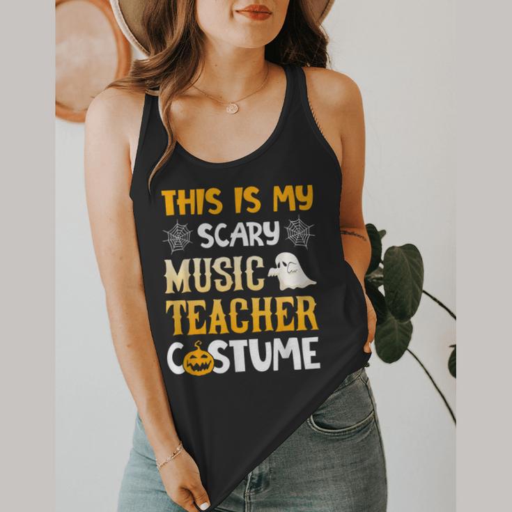 This Is My Scary Music Teacher Halloween Costumes Pajama Flowy Tank, funny design