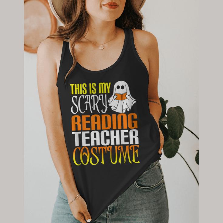 This Is My Scary Reading Teacher Costume Halloween School Flowy Tank, funny design This Is My Scary Reading Teacher Costume Halloween School Flowy Tank, funny design