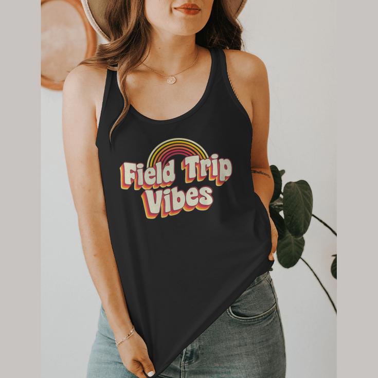 School Bus Trip Vibes Students Teachers Students Field Trip For Men Women Kids Flowy Tank, funny design
