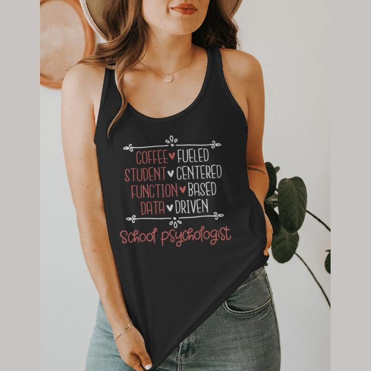 School Psychologist Coffee Student Teacher Psychology Men Women Flowy Tank, funny design