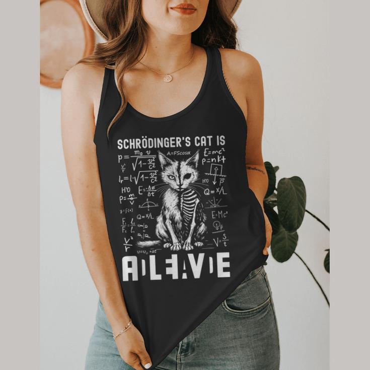 Schrodinger's Cat Dead And Alive Physics Teacher Flowy Tank, funny design Schrodinger's Cat Dead And Alive Physics Teacher Flowy Tank, funny design