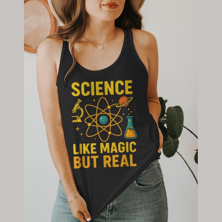 Science Like Magic But Real Nerdy Teacher Flowy Tank, funny design Science Like Magic But Real Nerdy Teacher Flowy Tank, funny design