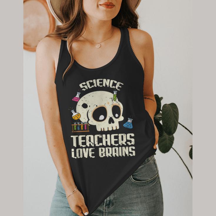 Science Teachers Love Brains Teachers Halloween Flowy Tank, funny design Science Teachers Love Brains Teachers Halloween Flowy Tank, funny design