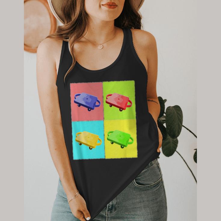 Scooter Physical Education PE Gym Teacher Flowy Tank, funny design