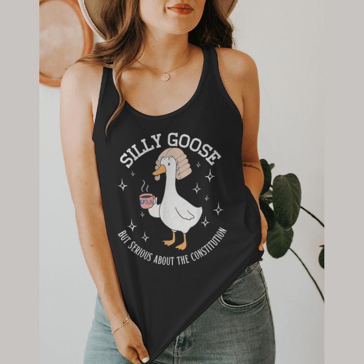 Silly Goose Constitution History Teacher Middle School Flowy Tank, funny design Silly Goose Constitution History Teacher Middle School Flowy Tank, funny design