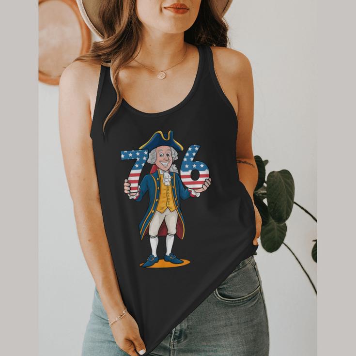 Six Seven 6 7 7 6 George Washington Teacher American Flowy Tank, funny design Six Seven 6 7 7 6 George Washington Teacher American Flowy Tank, funny design