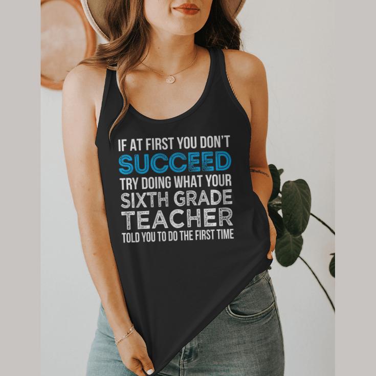Sixth Grade Teacher 6th Grade Teacher T-Shirt Flowy Tank, funny design