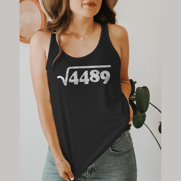 Sixty Seven 67 Meme Square Root 4489 Slang Math Teacher Flowy Tank, funny design