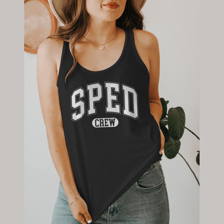 SPED Crew SPED Teacher Back To School For Women Men Flowy Tank, funny design
