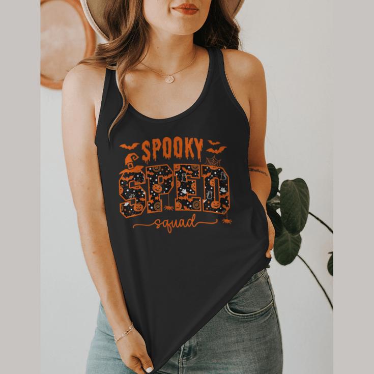 Sped Squad Team Special Education Teacher Halloween Flowy Tank, funny design Sped Squad Team Special Education Teacher Halloween Flowy Tank, funny design