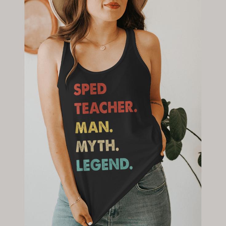 Sped Teacher Man Myth Legend Flowy Tank, funny design