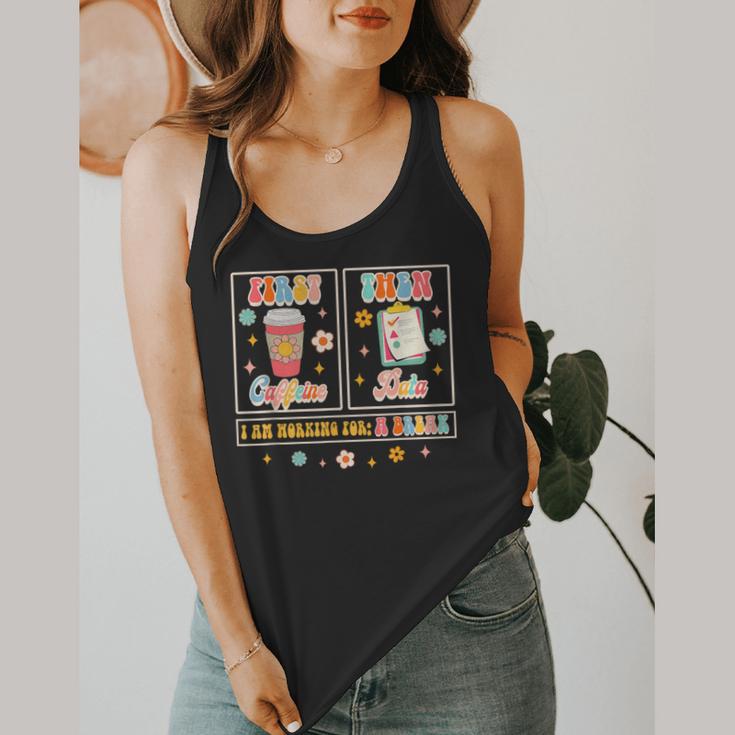 SPED Teacher Special Education First Coffee Then Data For Men Women Flowy Tank, funny design SPED Teacher Special Education First Coffee Then Data For Men Women Flowy Tank, funny design