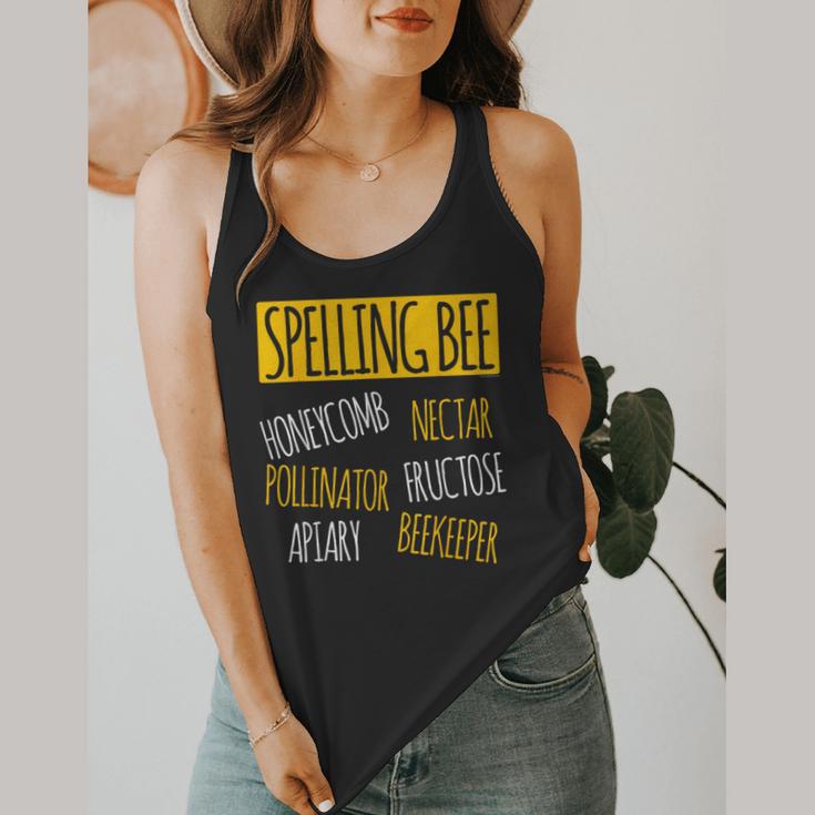 Spelling Bee Halloween Pun Costume Beekeeper Teacher Flowy Tank, funny design