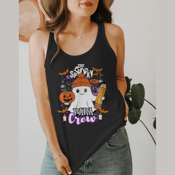 Spooky Para Crew Ghost Halloween Paraprofessional Teacher Flowy Tank, funny design Spooky Para Crew Ghost Halloween Paraprofessional Teacher Flowy Tank, funny design