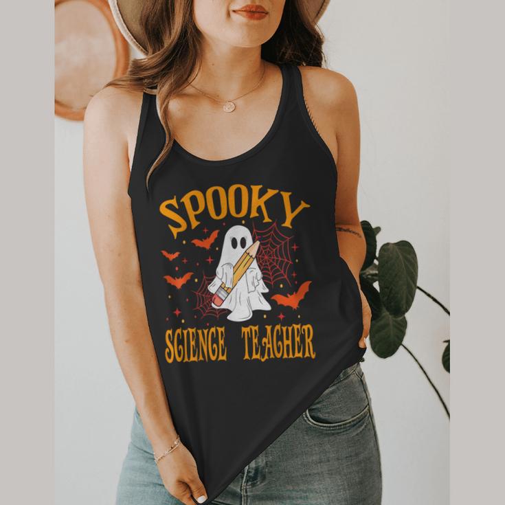 Spooky Science Teacher Ghost Halloween School Women Flowy Tank, funny design Spooky Science Teacher Ghost Halloween School Women Flowy Tank, funny design