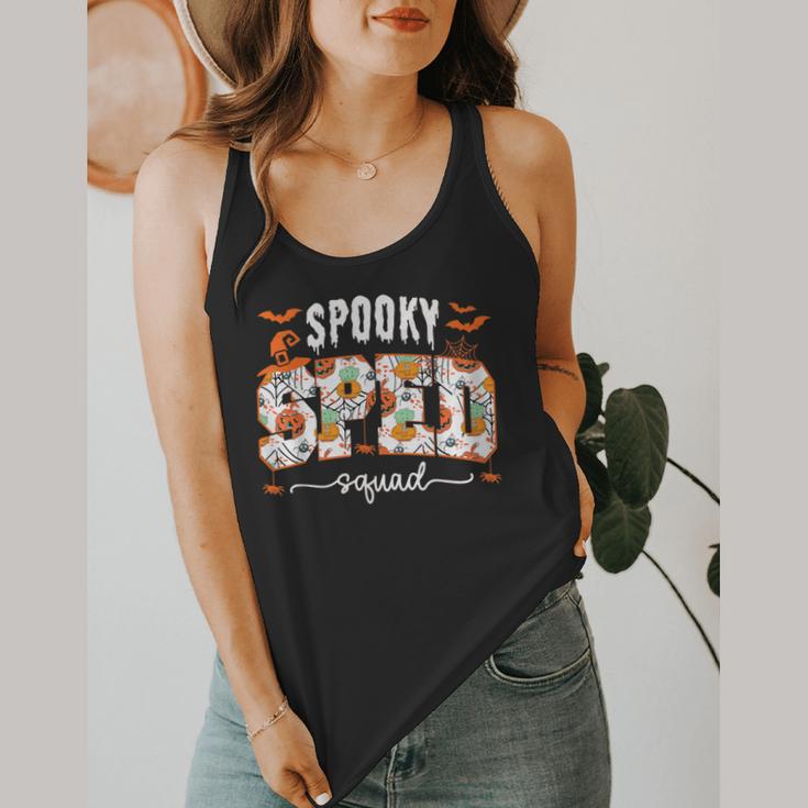 Spooky SPED Squad Special Education Teacher Halloween Ghost Flowy Tank, funny design