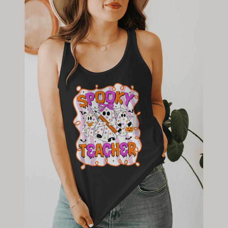 Spooky Teacher Ghost Pencil Teacher Halloween Teacher Flowy Tank, funny design Spooky Teacher Ghost Pencil Teacher Halloween Teacher Flowy Tank, funny design