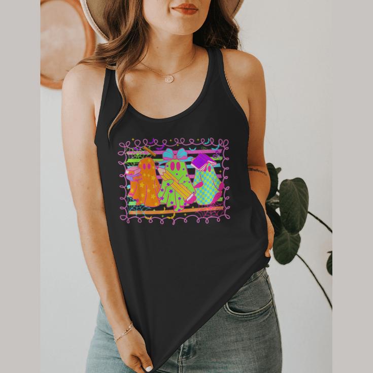 Spooky Teacher Halloween Ghost Fall Autumn Season Women Flowy Tank, funny design Spooky Teacher Halloween Ghost Fall Autumn Season Women Flowy Tank, funny design
