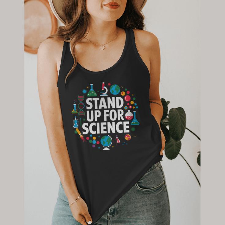 Stand Up For Science STEM Advocacy Pro Scientific Teacher Flowy Tank, funny design Stand Up For Science STEM Advocacy Pro Scientific Teacher Flowy Tank, funny design