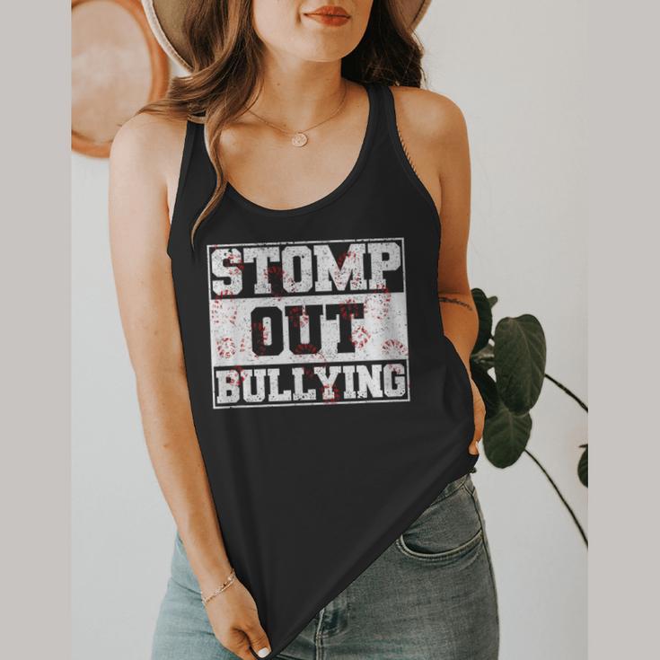 Stomp Out Bullying Back To School Education Teacher Flowy Tank, funny design Stomp Out Bullying Back To School Education Teacher Flowy Tank, funny design
