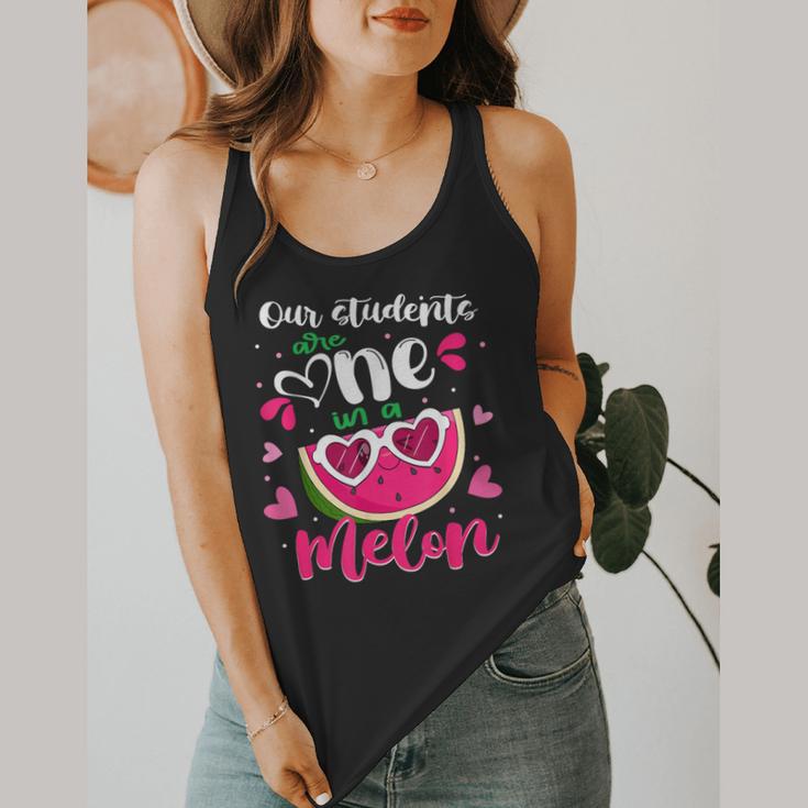 Our Students Are One In A Melon Teacher Watermelon Summer Flowy Tank, funny design Our Students Are One In A Melon Teacher Watermelon Summer Flowy Tank, funny design