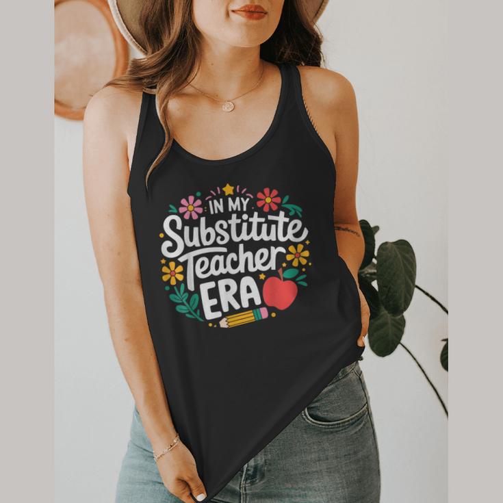 In My Substitute Teacher Era Flowy Tank, funny design