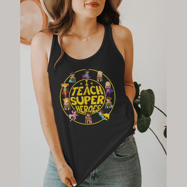 Superhero Teacher I Teach Super Heroes Flowy Tank, funny design Superhero Teacher I Teach Super Heroes Flowy Tank, funny design