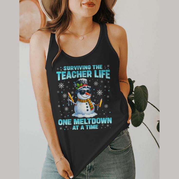 Surviving The Teacher Life Pjs Pajamas Christmas Xmas Teache Flowy Tank, funny design Surviving The Teacher Life Pjs Pajamas Christmas Xmas Teache Flowy Tank, funny design