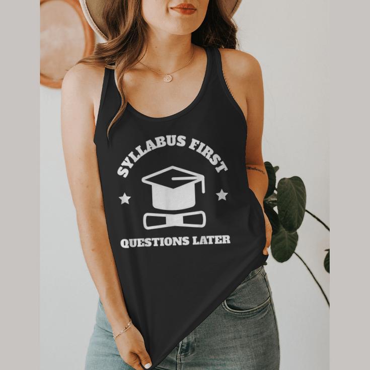 SYLLABUS PROFESSOR TEACHER Flowy Tank, funny design