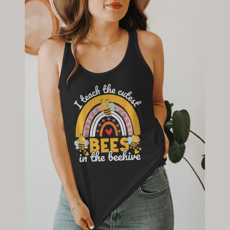 I Teach The Cutest Bees In The Beehive Teachers Day Flowy Tank, funny design
