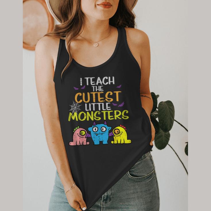 I Teach Cutest Little Monsters Halloween Teacher Men Women Flowy Tank, funny design I Teach Cutest Little Monsters Halloween Teacher Men Women Flowy Tank, funny design