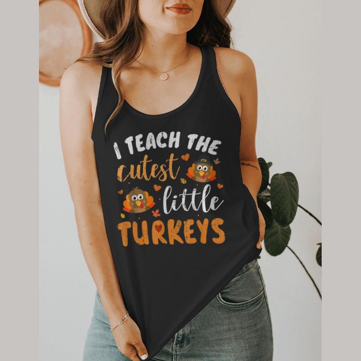 I Teach The Cutest Little Turkeys For Teacher Thanksgiving Flowy Tank, funny design I Teach The Cutest Little Turkeys For Teacher Thanksgiving Flowy Tank, funny design