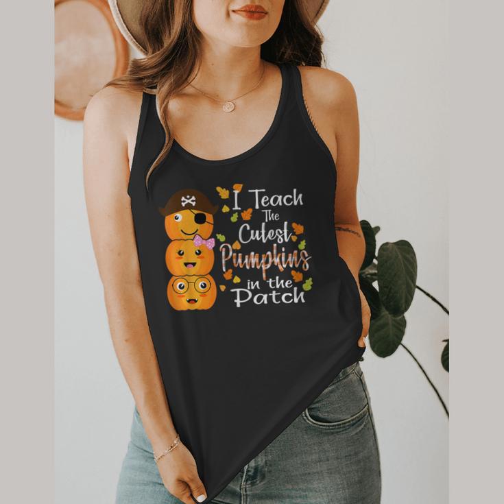 I Teach The Cutest Pumpkins Halloween Shirt For Teachers Flowy Tank, funny design I Teach The Cutest Pumpkins Halloween Shirt For Teachers Flowy Tank, funny design