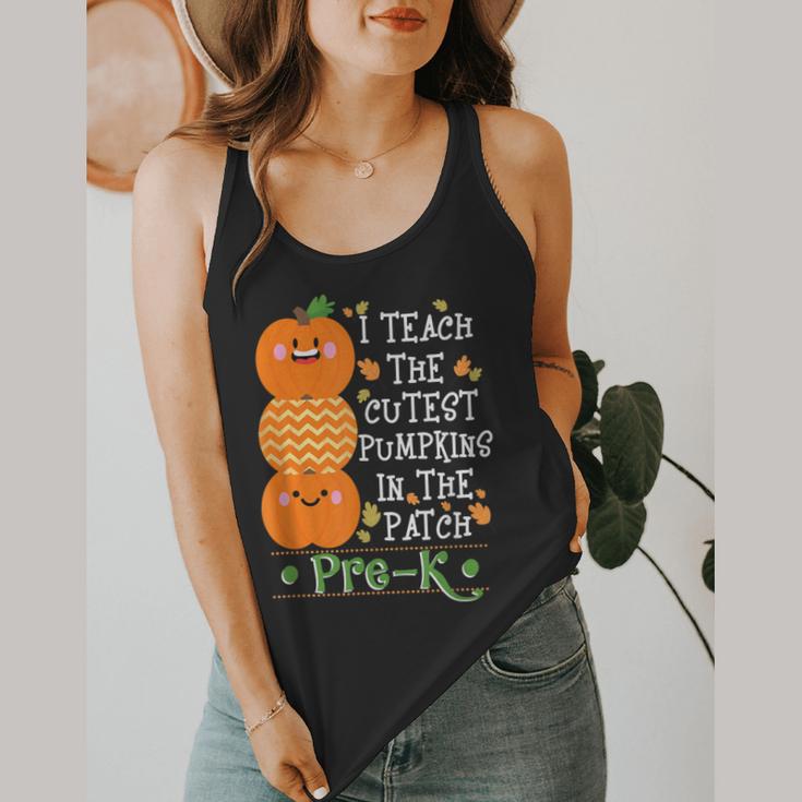 I Teach The Cutest Pumpkins In Patch Pre-K Halloween Teacher Flowy Tank, funny design I Teach The Cutest Pumpkins In Patch Pre-K Halloween Teacher Flowy Tank, funny design