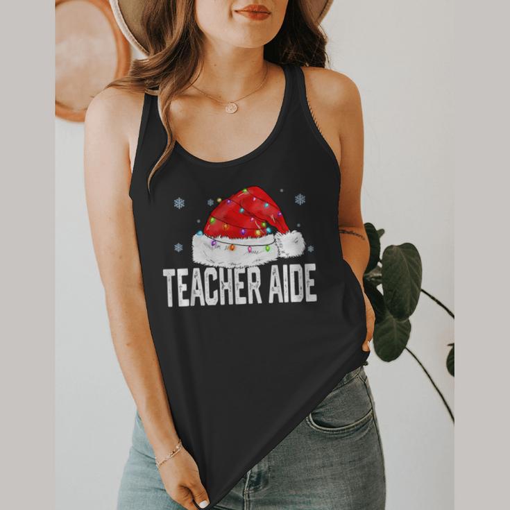 Teacher Aide Christmas Women Family Matching Group Xmas Flowy Tank, funny design Teacher Aide Christmas Women Family Matching Group Xmas Flowy Tank, funny design